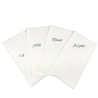 1 8 พับผ้าเช็ดปากมื้อเย็น