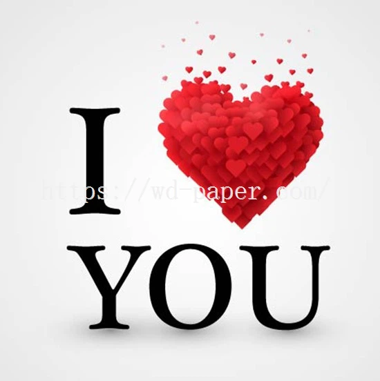 Valentine's day paper napkin